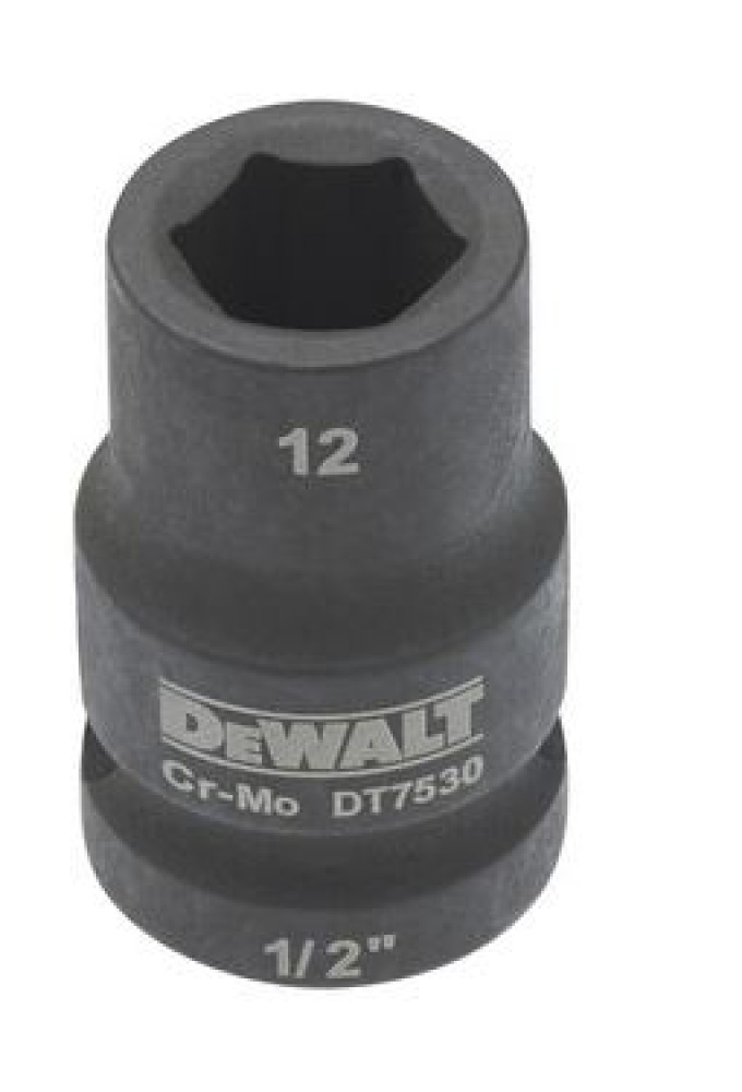 DT7530 DEWALT 1/2" NÁSTRČNÁ HLAVICE EXTREME IMPACT 12 MM