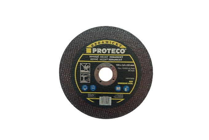 PROTECO kotouč řezný keramický 150 x 1,6 x 22 mm na kov a na nerezovou ocel