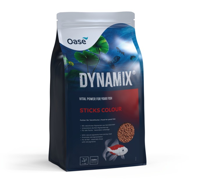 Krmivo pro ryby OASE Dynamix Sticks Colour 8l