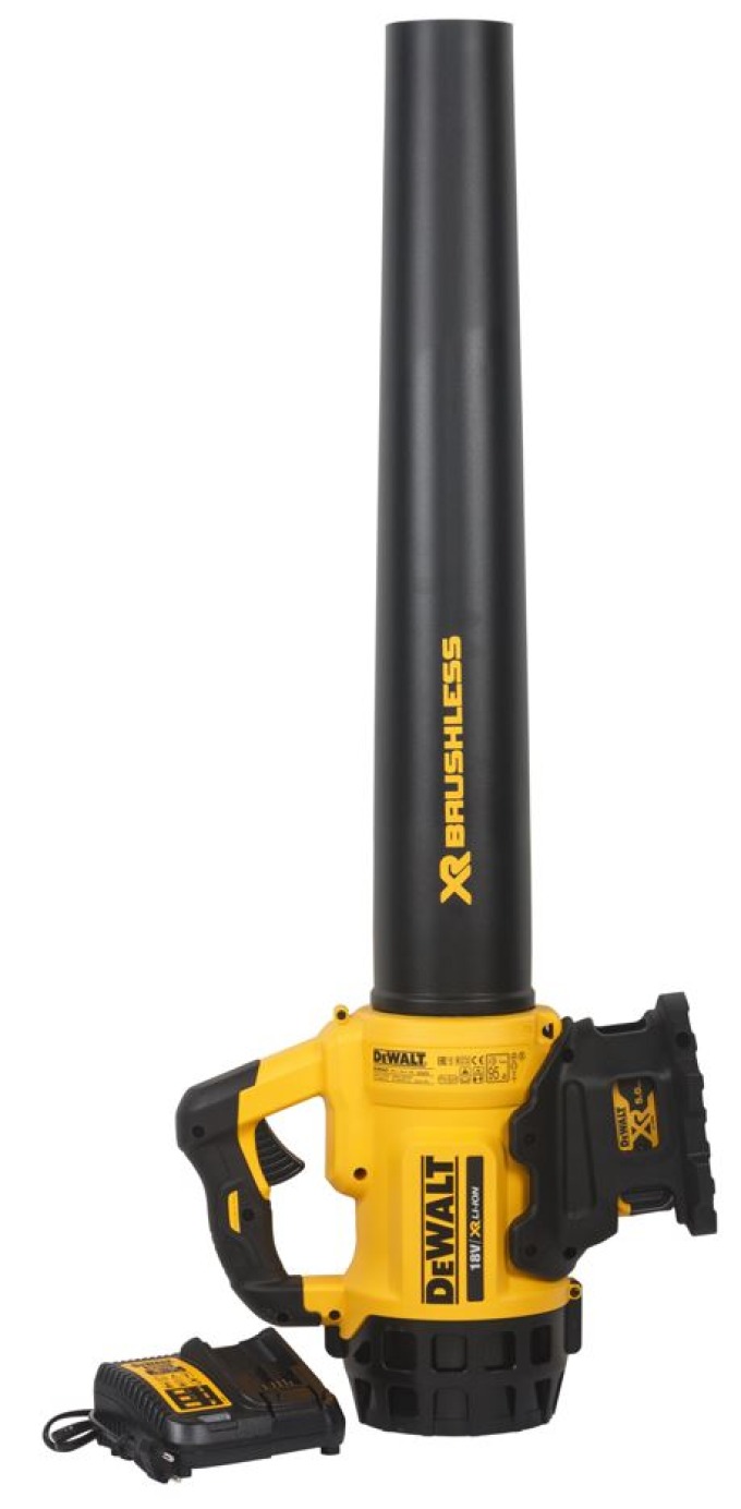 DCM562P1 DEWALT 18V AKU BEZUHLÍKOVÝ ZAHRADNÍ FUKAR, 1 X 5,0 AH BATERIE, NABÍJEČKA