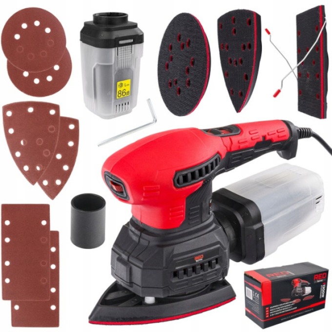 POWERMAT  Excentrická bruska RTSMO0060 RED TECHNIC