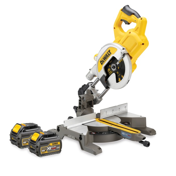 DCS777T2 DEWALT 54VOLT FLEXVOLT AKU POKOSOVÁ PILA 216mm, 2x 6,0Ah AKU XR FLEXVOLT LI-ION 54/18VOLT, NABÍJEČKA