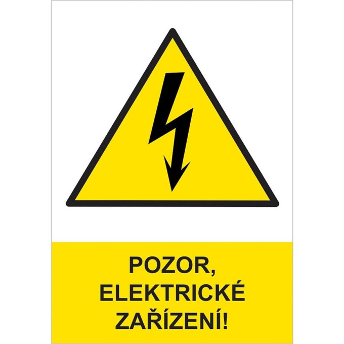 Pozor elektrické zařízení