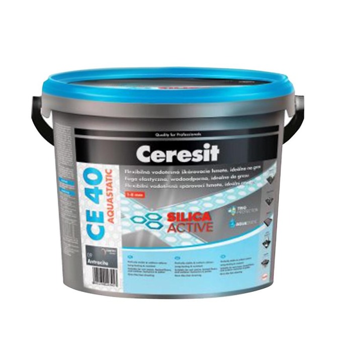 Spárovací hmota Ceresit CE 40 Aquastatic 5 kg cementgrey