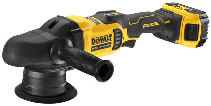 DCM848P2 DEWALT 18V XR EXCENTRICKÁ LEŠTIČKA 125MM, 2 X BATERIE 5,0 AH, NABÍJEČKA, KUFR T-STAK