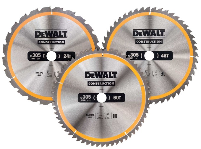 DT1964 DEWALT SADA 3KS PILOVÝCH KOTOUČŮ 305mm X 30mm