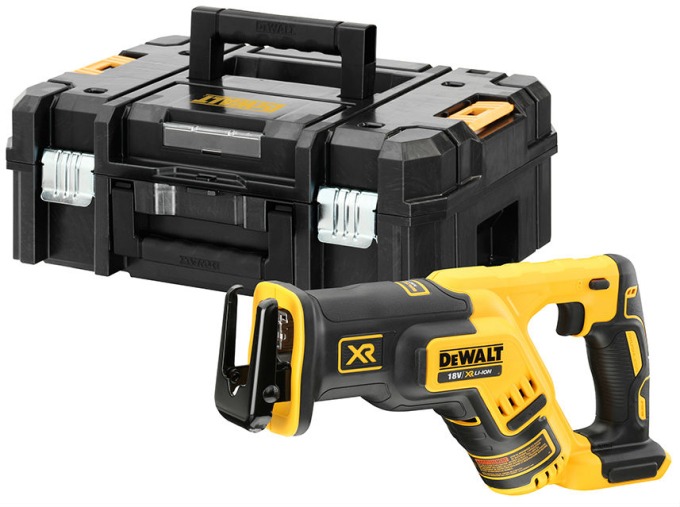 DCS367NT DEWALT 18 VOLT AKU BEZUHLÍKOVÁ MEČOVÁ PILA , BEZ BATERIE A NABÍJEČKY, KUFR T-STAK