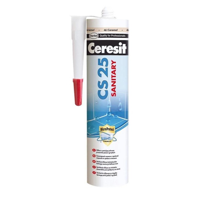 Silikon sanitární Ceresit CS25 55 terra 280 ml