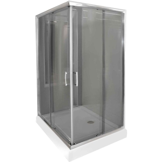 Sprchový kout čtvercový  KN/TX5B 80/100 GY SB Glass protect