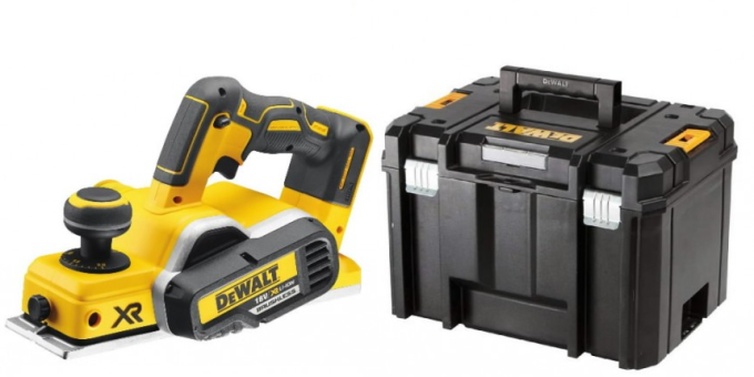 DCP580NT DEWALT AKU BEZUHLÍKOVÝ HOBLÍK 18VOLT, 82mm, 0-2mm ÚBĚR,V KUFRU T-STAK, BEZ BATERIE A NABÍJEČKY