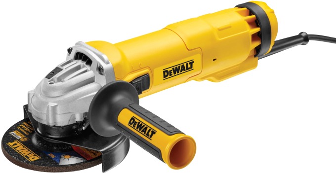 DWE4207 DeWALT Úhlová bruska 125mm, 1 010W s posuvným beznapětovým spínačem