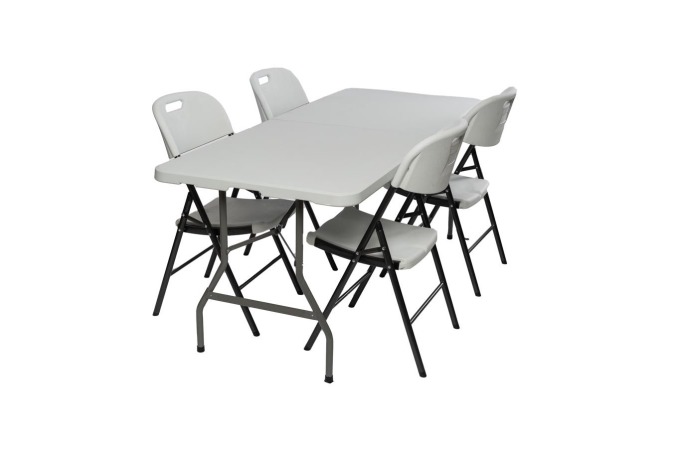 TENTino Zahradní set GARDEN - STŮL 180x76 PŮL + 4x ŽIDLE