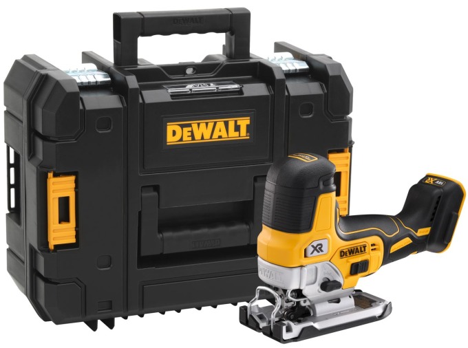 DCS335NT DEWALT AKU 18V BEZUHLÍKOVÁ PŘÍMOČARÁ PILA, BEZ BATERIE A NABÍJEČKY, KUFR T-STAK