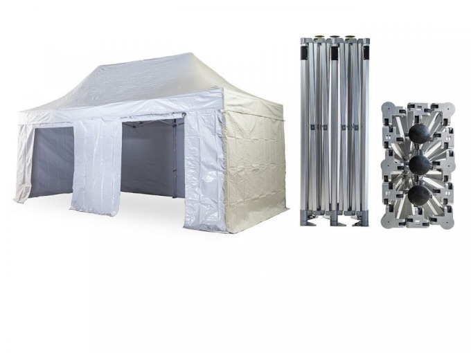 Nůžkový párty stan 3x6 m TENTino BH EXTREME PVC Barva opláštění: 1A - BÍLÁ