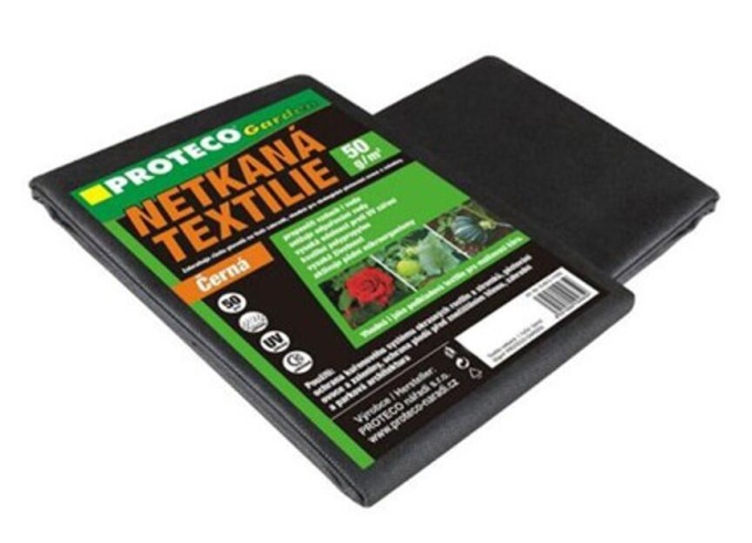 PROTECO 10.89-C-11005 textilie netkaná 1.1 x 5 m černá 50g/m2