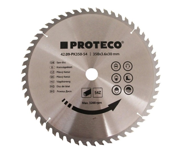 PROTECO 4209PK35054 kotouč pilový SK 350 x 3.6 x 30 54z