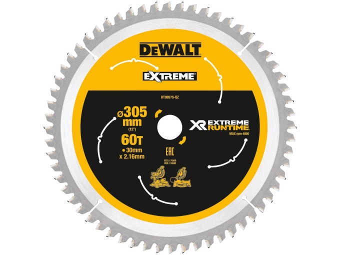 DT99575 DEWALT PILOVÝ KOTOUČ XR FLEXVOLT 305 x 30 mm 60 ZUBŮ PRO POKOSOVÉ PILY 305MM