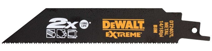 DT2407L DEWALT PILOVÝ PLÁTEK 152mm EXTREME NA KOV PRO MEČOVÉ PILY