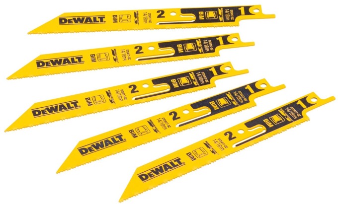 DT2417 DEWALT ODLAMOVACÍ PILOVÉ PLÁTKY NA KOV, 5KS, DÉLKA 152MM, PRO MEČOVÉ PILY