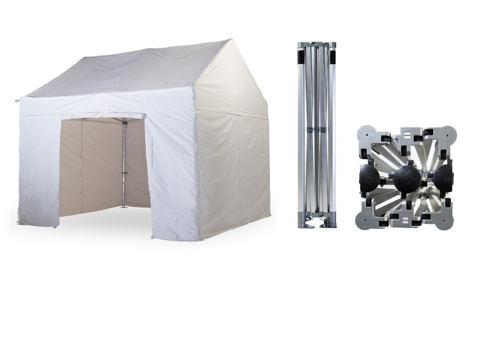 Nůžkový párty stan 3x4,5 m TENTino GABLED EXTREME Barva opláštění: 9A - ZELENÁ