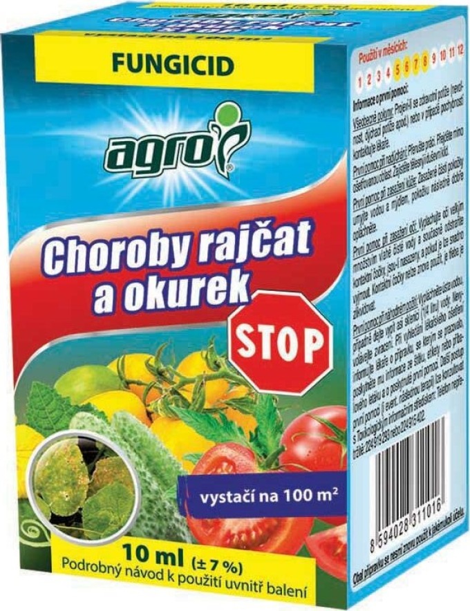 AGRO Choroby rajčat a okurek STOP 10ml