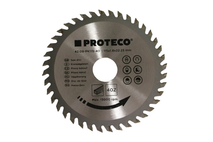 PROTECO 42.09-PK115-40 kotouč pilový SK 115x1.8x22.2 40z