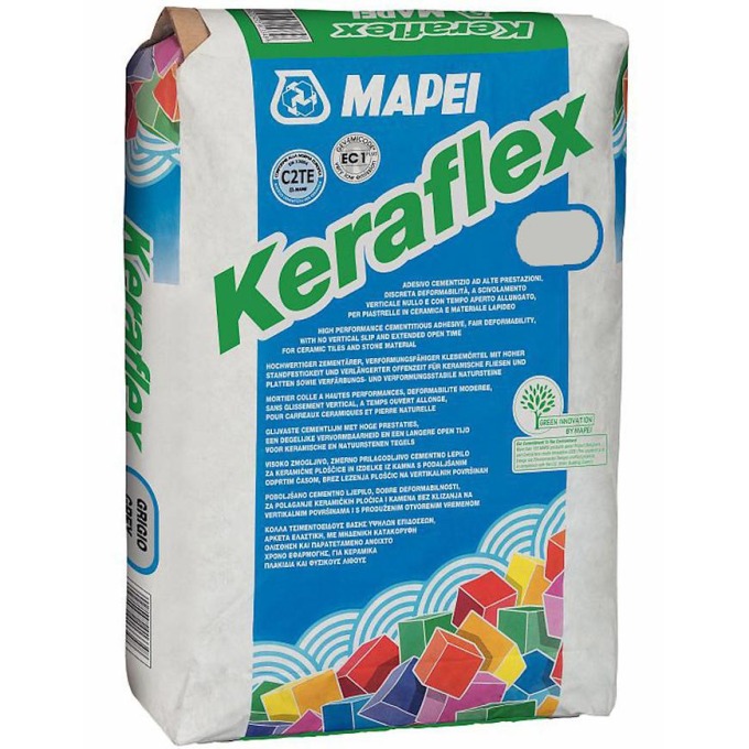 Flexibilní lepidlo na obklady a dlažbu Mapei Keraflex 25 kg