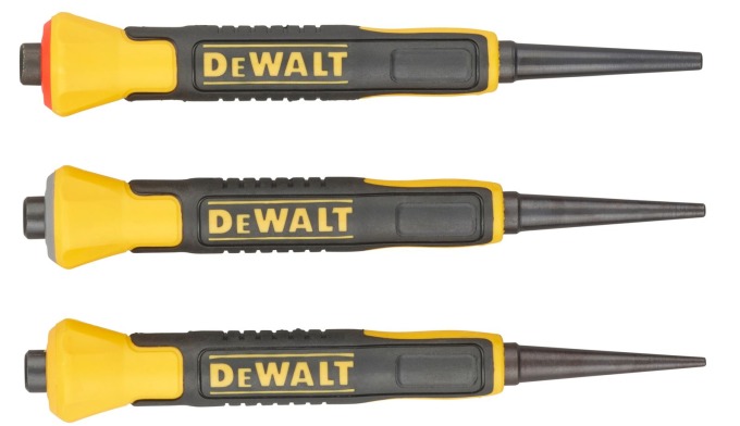 DWHT0-58018 DEWALT 3DÍLNÁ SADA PRŮBOJNÍKŮ