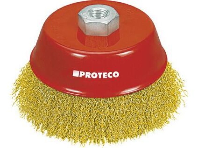 PROTECO 231-100 kartáč hrnkový 100mm x M14  FeMs 0.3mm