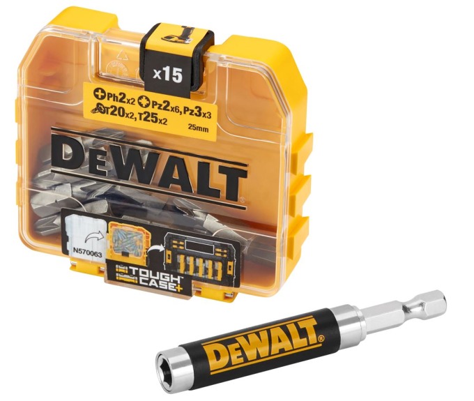 DT71511 DEWALT 16DÍLNÁ SADA ŠROUBOVACÍCH BITŮ S VODÍTKEM