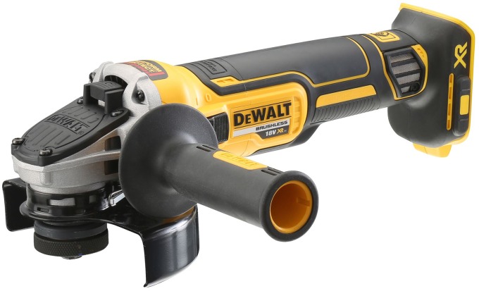 DCG405N DEWALT AKU BEZUHLÍKOVÁ 125MM ÚHLOVÁ BRUSKA BEZ BATERIE A NABÍJEČKY, V KRABICI