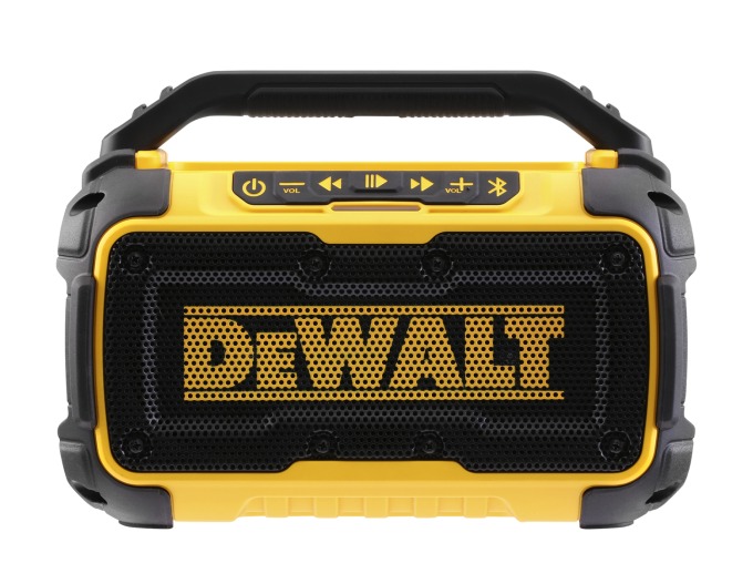 DCR011 DEWALT XR PREMIUM BLUETOOTH REPRODUKTOR PRO BEZDRÁTOVÉ PŘIPOJENÍ ZVUKOVÝCH ZAŘÍZENÍ