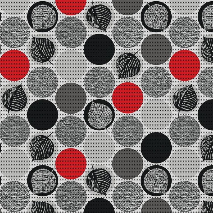 Podložka do koupelny 271-3161 Dots Red 65x15