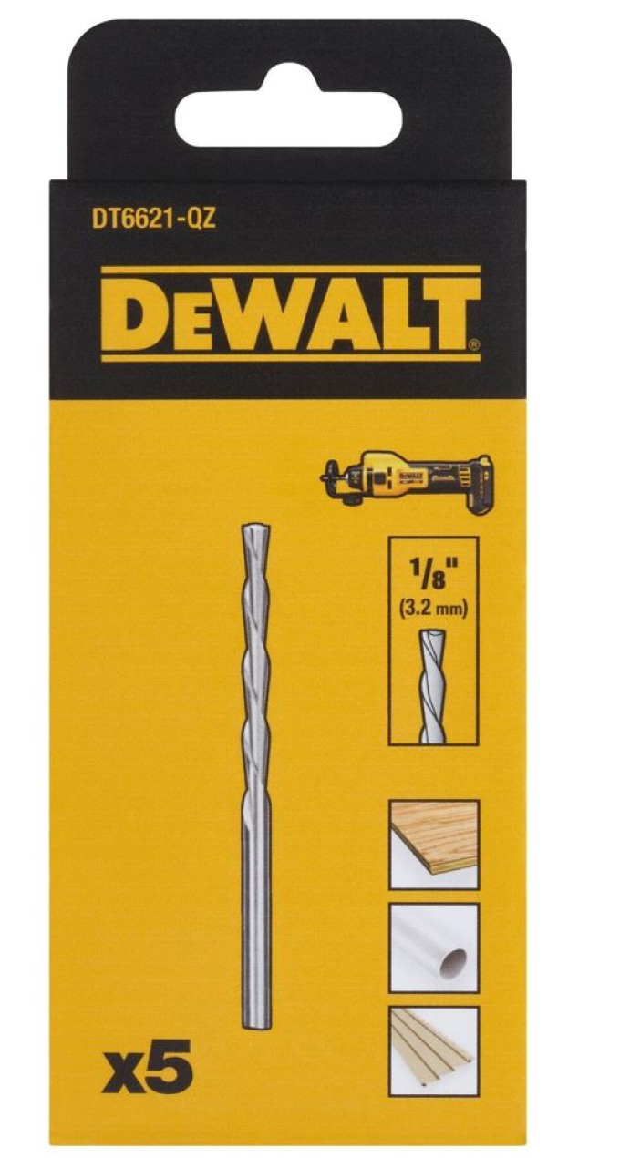 DT6621 DEWALT 1/8" MULTIMATERIÁLOVÝ ŘEZNÝ NÁSTROJ, 5 KS