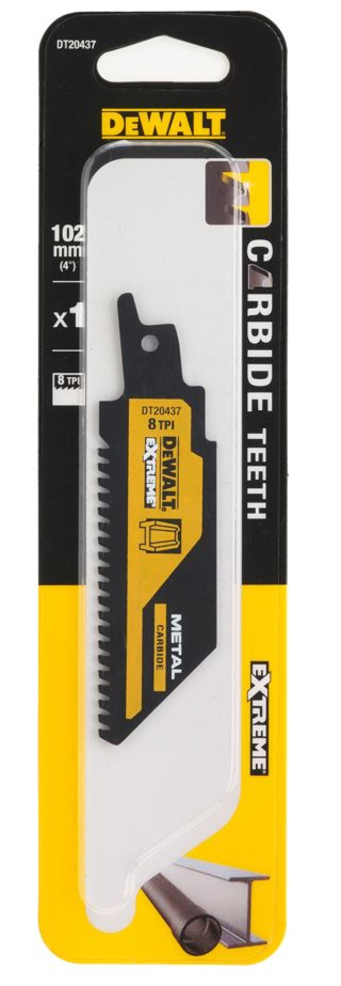 DT20437 DEWALT KARBIDOVÝ PILOVÝ PLÁTEK 102 MM PRO MEČOVÉ PILY