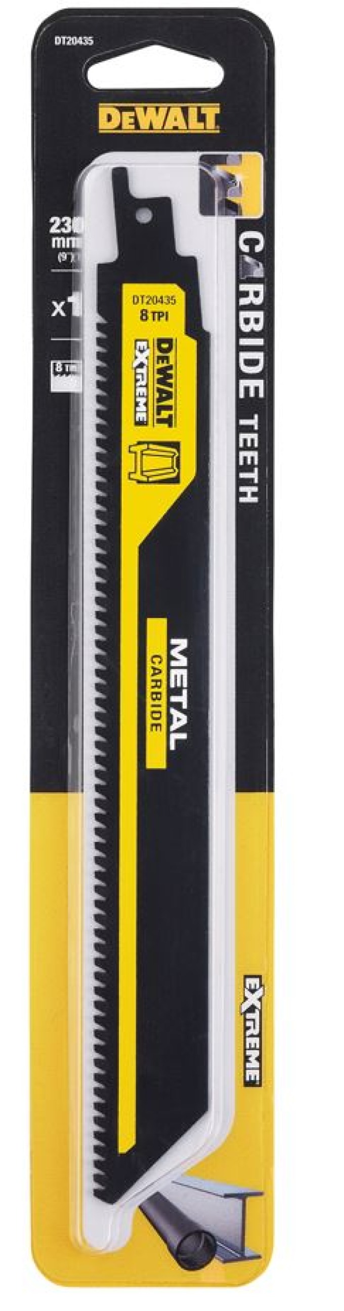 DT20435 DEWALT KARBIDOVÝ PILOVÝ PLÁTEK 230 MM PRO MEČOVÉ PILY