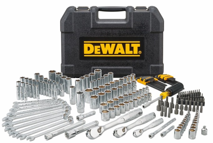 DWMT81534-1 DEWALT 205DÍLNÁ SADA S RÁČNOU 1/4", 3/8" A 1/2"