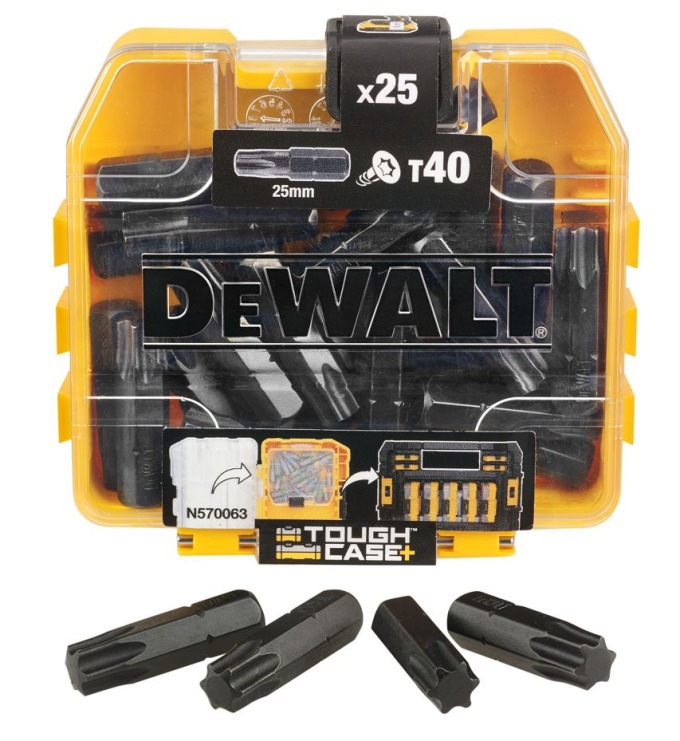 DT70559T DEWALT EXTREME BITY S DRÁŽKOU TORX 40, 25 MM, 25 KS