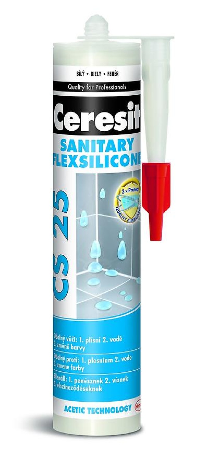 Silikon sanitární Ceresit CS25 brown 280 ml