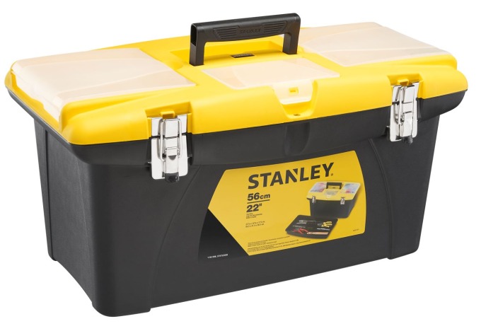 1-92-908 STANLEY 22" BOX NA NÁŘADÍ JUMBO S KOVOVÝMI PŘEZKAMI