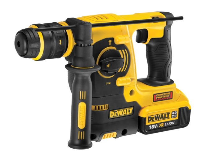 DCH254M2 DeWALT 18VOLT AKU KOMBINOVANÉ KLADIVO SDS PLUS + RYCHLOVÝMĚNNÉ SKLÍČIDLO, 2 X 4,0AH BATERIE, NABÍJEČKA, KUFR