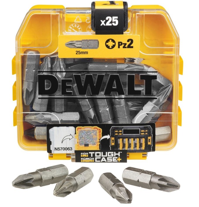 DT71521 DEWALT PZ2 BITY, 25MM, 25 KS