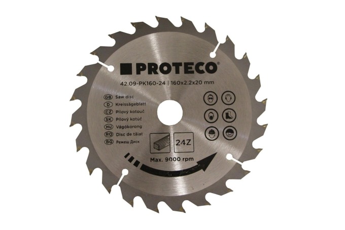 PROTECO 09-PK160-24 kotouč pilový SK 160x2.2x20 24z