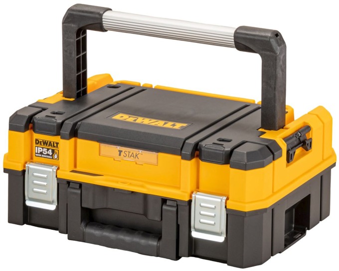 DWST83344-1 DeWALT Box na nářadí s kovovou rukojetí 14l TSTAK Box I, IP 54