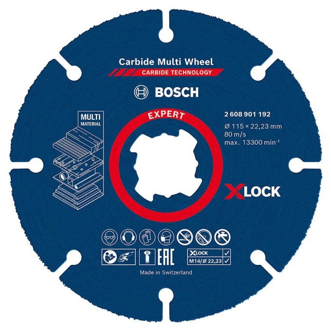 Expert Carbide Multi Wheel X-Lock cutting disc 115 mm