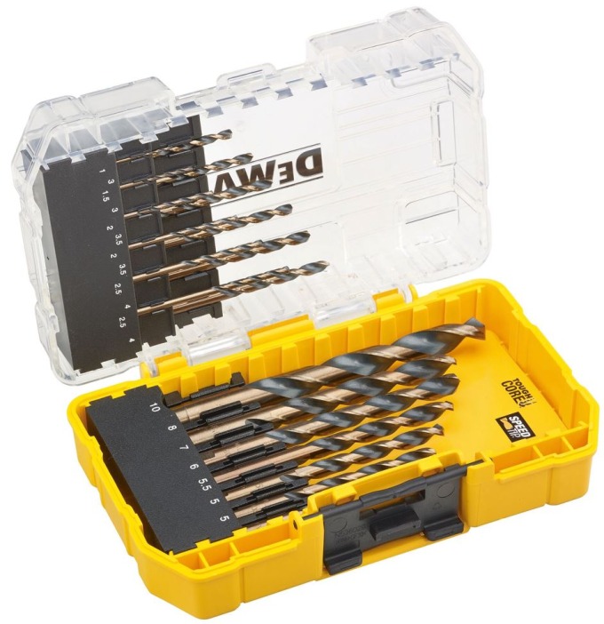 DT70728 DEWALT 19DÍLNÁ SADA VRTÁKŮ DO KOVU BLACK&GOLD