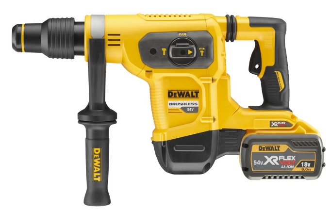 DCH481X2 DEWALT 54VOLT AKU KOMBI KLADIVO SDS MAX, 2x 9,0Ah BATERIE FLEXVOLT LI-ION, NABÍJEČKA, KUFR T-STAK