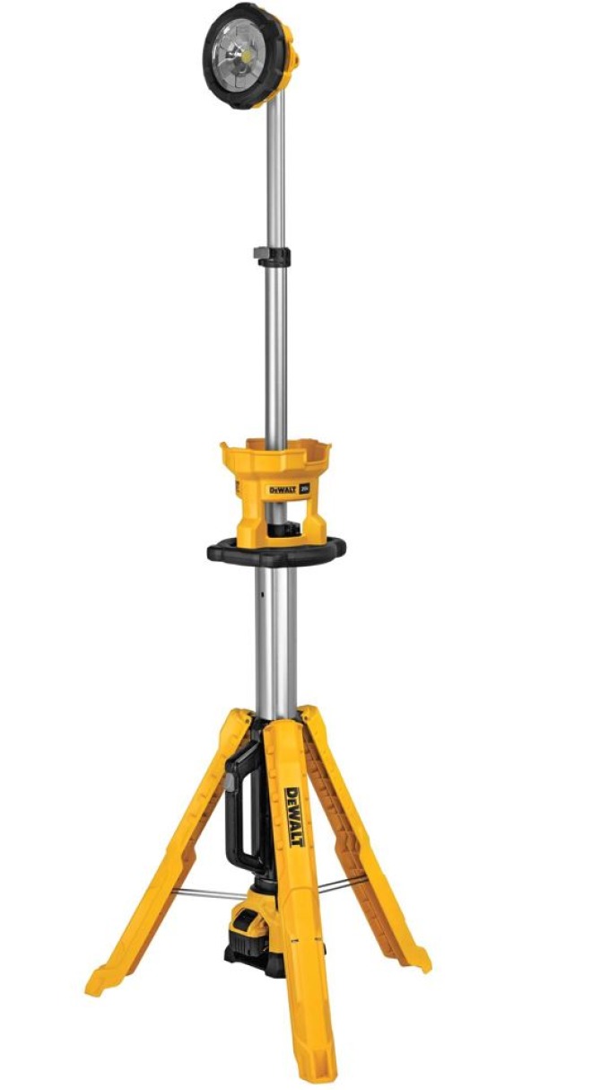 DCL079 DEWALT 18VOLT PRACOVNÍ LED OSVĚTLENÍ NA STATIVU , 3 NASTAVENÍ JASU S NEUTRÁLNÍ BARVOU