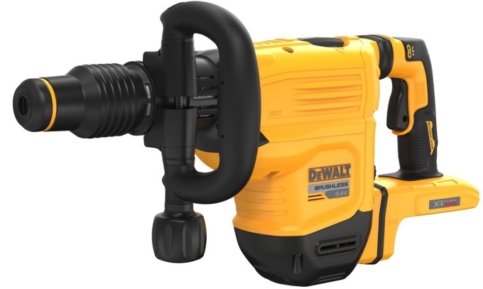 DCH832N DEWALT 54V XR FLEXVOLT SEKACÍ KLADIVO SDS-MAX, 10,5 J, BEZ BATERIE A NABÍJEČKY, KUFR