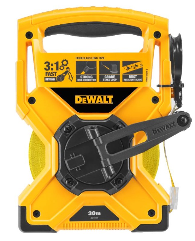 DWHT34218-0 DEWALT SVINOVACÍ PÁSMO 30M ZE SKELNÝCH VLÁKEN